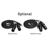 3.5mm Dual Male/Female 1/8 Inch to 3-Core Double XLR 4.9Ft TRS Audio Adapter Stereo Microphone Cable