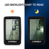 Lixada USB Rechargeable Wireless Bike Cycling Bicycle Speedometer Odometer with Computer Mount Holder