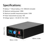 1.8-55MHz Mini Automatic Antenna Tuner OLED Display Aluminum Alloy Outcase with1800MAh Battery ATU Antenna Tuner Analyzer