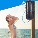 1 PCS 20L Water Bashing Bags Foot Pump Bathing Bag Nozzle Foldable Shower Bathing Bag
