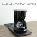 1 PCS Coffee Maker Trays, Kitchen Sliding Coffee Tray Mat,Under Cabinet Appliance Coffee Maker Toaster Countertop Storage