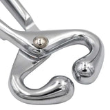 1 Pcs Farm Cattle Livestock Tool Stainless Steel Cow Nose Ring Pliers Bull Cattle Bovine With Chain Cow Nose Fixed Pulling Tool