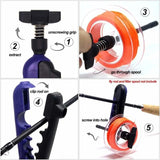 1 Pcs Portable Fishing Line Winder Fishing Tools Reel Line Spooler Machine Spinning Baitcasting Reel Spooling Carp