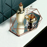1 Piece, Metal Mirror Entrance Key Storage Furniture Living Room Home Decoration Tray