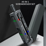 1 Set 30 in 1 Multifunctional Screwdriver Set Home Laptop Mobile Phone Repair Strong Magnetic Screwdriver Tool
