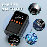 1 Set Car Mounted Inflation Pump Mini Portable Self Propelled Electric Tire Pump Air Pump Handheld Wireless Charging Combination