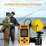 1 Set Shoal Detector Eco-friendly Plastic Professional Digital Display Fishing Tool   Fish Finder  for Household