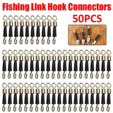 10/20/50pcs Carp Fishing Quick Change Feeder Swivels Method Feeder Swivel Snaps Fishing Accessories Tool Jig Hooks Tackle