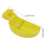 10/20 Pcs Automatic Birds Quail Water Bowl Pigeon Drinking Feeding Bowl Cage Accessory Yellow Drinking Automatic Drink Bowls