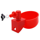 10 Pcs Automatic Poultry Drinker Bowl Chicken Bird Water Cups Duck Drinking Machine Hanging Drinking Bowls Water Dispenser