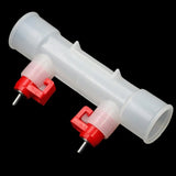 10 Pcs Chicken Drinking Fountain Double Hanging Cup Ball Nipple Drinkers 25cm Chicken Equipment Wholesale Quail Feeders