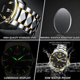 100%Original ZUNPAI Watch For Men Waterproof Stainless Steel Fashion Luxury Men Watches Waterproof Luminous Quartz WristWatch