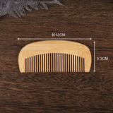 100 pcs Eco-Friendly Bamboo Wide Tooth Comb Hair Brushes Biodegradeable Wood Hair Comb Anti-Static Detangling Combs Wholesale
