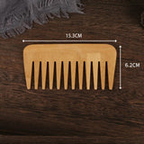100 pcs Eco-Friendly Bamboo Wide Tooth Comb Hair Brushes Biodegradeable Wood Hair Comb Anti-Static Detangling Combs Wholesale