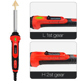 100W Leather Ironing Tools Cracks Repair Smoothing Plastic Welding Soldering Iron Car Bumper Welding Parts Kit Soldering Torch