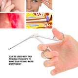 Ear Wax Cleaning Professional Ear Forceps Stainless Steel Ear Cleaning Aural Forceps For Ear Treatment Cleaning Picking Plier