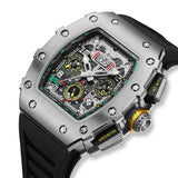 GUANQIN Original JHS19 movement new luxury automatic mechanical watch men's retro 361L stainless steel clock relogio masculino