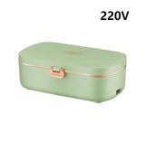 220V 900ml Electric Lunch Mini Portable 304 Stainless Steel Inner er Anhydrous Heating Silicone Sealed Food Bento Box