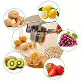 1pc, Juicer, Multifunctional Fruit Vegetable Juicer, Stainless Steel Manual Water Squeezer With Packaging Box Kitchen