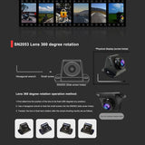 6.25 Inch Motorcycle Navigator with 1080P Rear Camera Support Driving Record Wireless Carplay Android Auto Tire Pressure Detect
