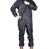 2PCS Motorcycle Raincoat /Conjoined Raincoat/Overalls Men And Women Fission Suit Rain Coat XL, Black & Armygreen