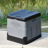 Portable Outdoor Folding Toilet - Strong Bearing Capacity, Reusable Trash Can, Self-driving Travel Supplies