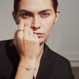 Small  One-carat Moissan Diamond Bracelet