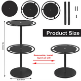 Sunglasses Holder Organizer, 360° Rotatable Acrylic Eyeglasses Display Stand, Eyewear Storage Rack for Desk Dresser