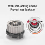 Camping Stove Adapter Aluminum Alloy Gas Tank Conversion Head for Outdoor Picnic BBQ
