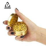 Manual Herb Grass Grinder 4 Layers 40mm Cutting Pipes Herbal Crusher Zinc Alloy Tobacco Shredder for Smoking Accessories