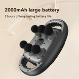 Six-head Red Light Fascia Rechargeable Waist Back Leg Massager Body Muscle Relaxation Electric Vibration Massage Gun