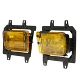 Pair of Left & Right Front Fog Light Transparent Plastic Lens Kit for E30 3-Series 1985-1993