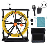4.3inch Pipe Inspection Camera with 6 LED Lights IP68 Waterproof Plumbing Drain Endoscope Camera 100‑240V