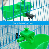 10Pcs Automatic Chicken Bird Dringking Bowls Water Drinker for Pigeon Quail Drinking double Cups with Screws Bird Feeder Tools