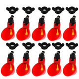 10Pcs Chicken Quail Drinker Bowl Automatic Feeding Water Cup Straight Pipe With Yellow Nipple Farm Poultry Drinking Water System