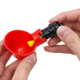 10Pcs Chicken Quail Drinker Bowl Automatic Feeding Water Cup Straight Pipe With Yellow Nipple Farm Poultry Drinking Water System