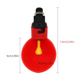 10Pcs Chicken Quail Drinker Bowl Automatic Feeding Water Cup Straight Pipe With Yellow Nipple Farm Poultry Drinking Water System