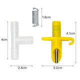 10Sets Rabbit Drinking Automatic Nipple Water Rabbit Mouse Nipple Water Drinker Rodent Water Feeder For Poultry Farm Animal