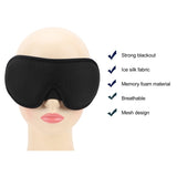 Sleep Light Blocking Breathable Lightweight Memory Foam 3D Contoured Cup Eye Mask for Side Sleeper Bedroom 1pcs