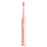 Intelligent electric toothbrush with sonic vibration bristles for direct USB charging