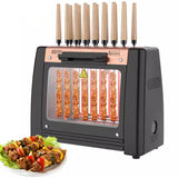 Automatic Rotary Kebab hine Household Oven Barbecue Rack less Indoor Grill Electric