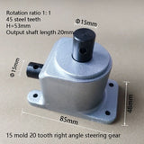 Right Angle Reversing Gearbox Small Steering 90 Degree Speed Ratio VS 1 Bevel Gear Accessories