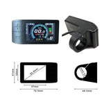 Bafang E-bike For BBS01 02 HD Motors 500C Color Display Enhanced Visibility 24V/36V/48V Battery Compatibility