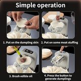 1pc Electric Dumpling Maker Machine, Automatic Ravioli Press Mold, Household Dumpling Maker