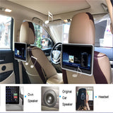 1024x600 10'' Ultra Thin TFT LCD Headrest MP5 Monitors Player Mirrorlink FM 1080P Video AV With USB/SD Multimedia Player NO DVD
