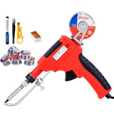 JCD-129B-7 80W Soldering Tin Gun Kit Electronic Solder Iron Guns Soldering Wires for Jewelry Home DIY Circuit Board Repair Soldering Tools