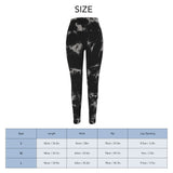 Tie Dye Seamless Leggings Black Quick Dry Yoga Leggings Full Length for Female for Gym