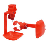 10pcs Chicken Water Drinker Hanging Cup Red Nipple Drinkers Automatic Chicken Quail 25mm Pipe Automatic Nipple Waterer
