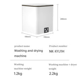 1.2/2.2kg Capacity Mini Automatic Single Tub Dryer Laundry Ultrasonic Automatic Washing Machines For Sale