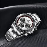PAGANI DESIGN New Classic Men's Quartz Watches Ceramic Bezel Stainless Steel Waterproof Clock Luxury Sapphire Glass Chronograph
